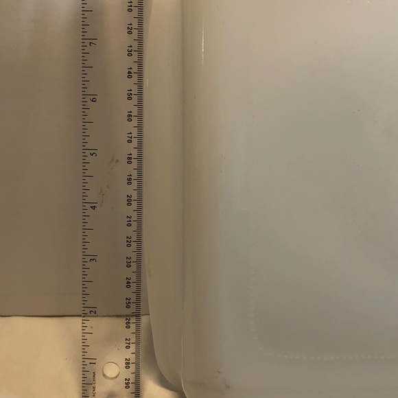 Glasbake 8" Square Casserole Dish "Blue Onion" Blue Floral Print Vintage USA - Picture 6 of 10